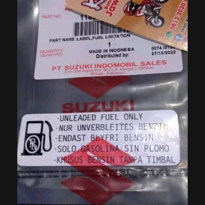 Stiker Bensin Stiker Variasi Stiker Ts125 Stiker Perhatian Stiker Tangki Ts125 Stiker Tangki Bensin 