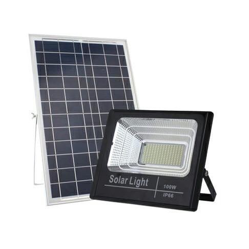 Paling Baik Lampu Sorot Led Tenaga Surya 100Watt Solar Cell 100W Panel 100 Watt