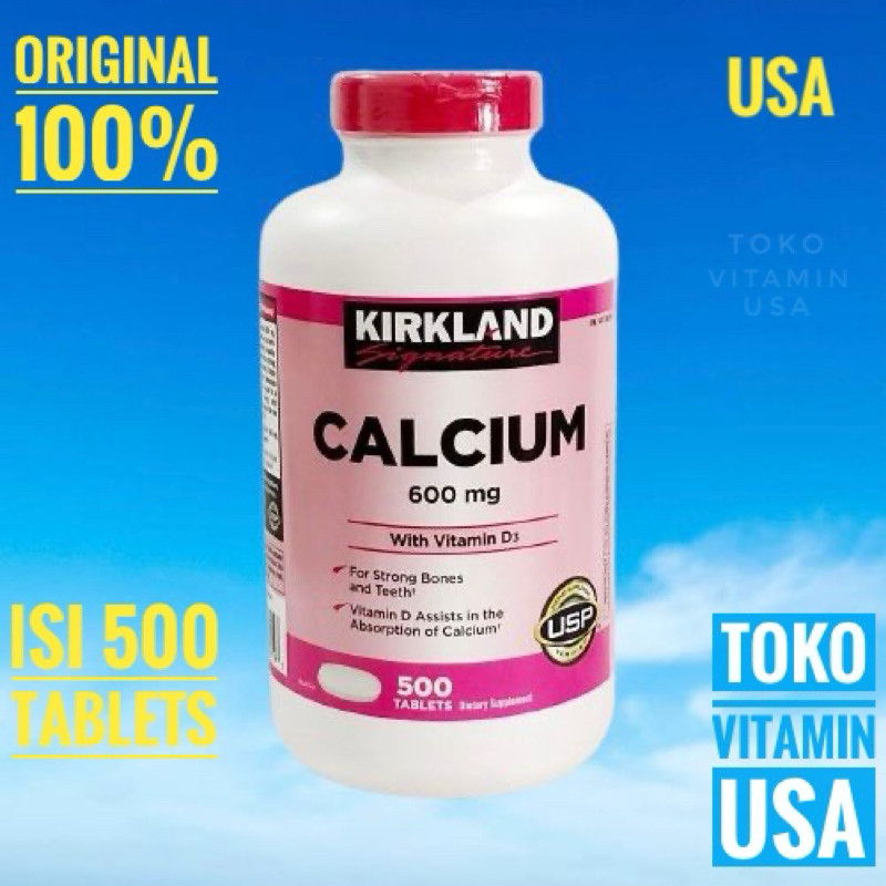 Kirkland S Calcium 600 Mg + D3, Tablets Kirkland Calcium 600mg