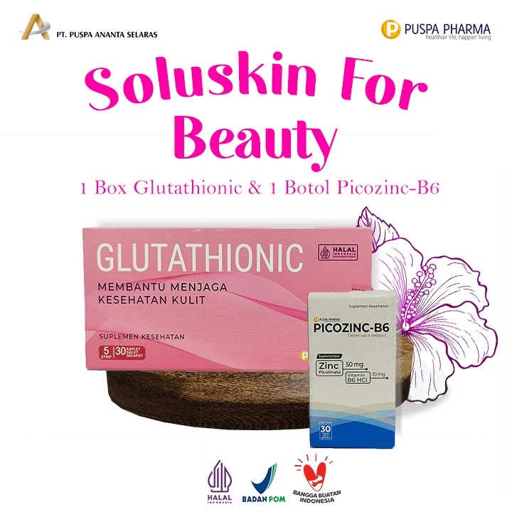Paket Beautiful Aura Box thionic + Pico-B6 Kulit Cerah Bebas Jerawat & Halal