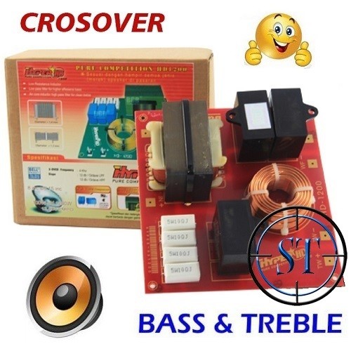 [YE] Crossover Pasif 2 Way Hyper HD 1200W High Middle Low Mantap Crosover Audio Speaker System 1200