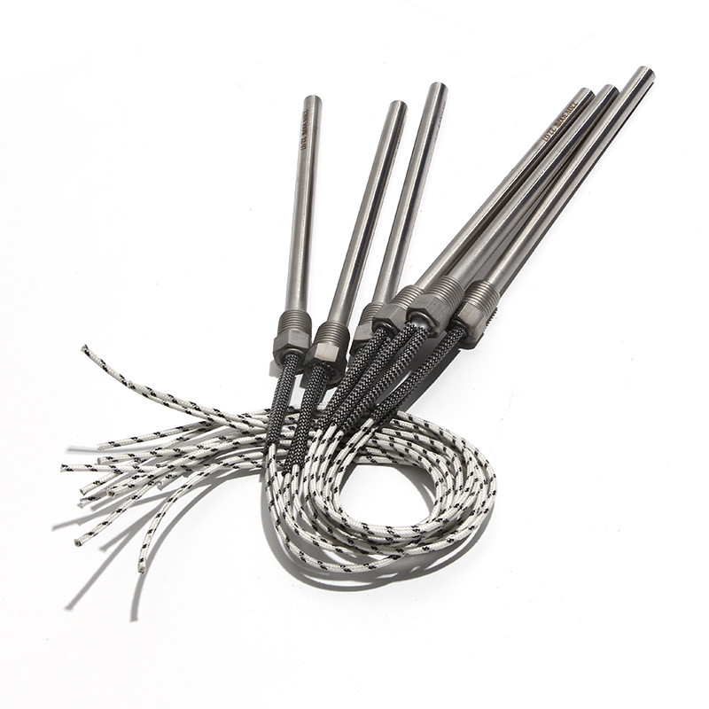 12V/24V/36V/48V DN8/12.8Mm Elemen Pemanas Kartrid Ulir 60-250W 8Mm X 50-200Mm untuk Mesin Cetak Komp