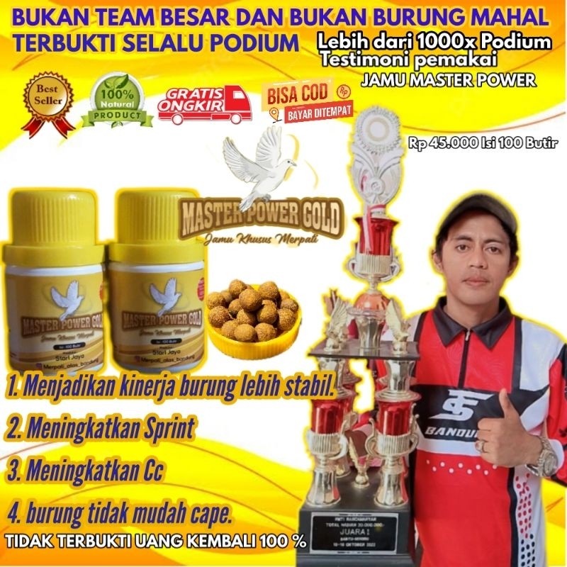 JAMU MERPATI MASTER POWER GOLD ISI 100 BUTIR