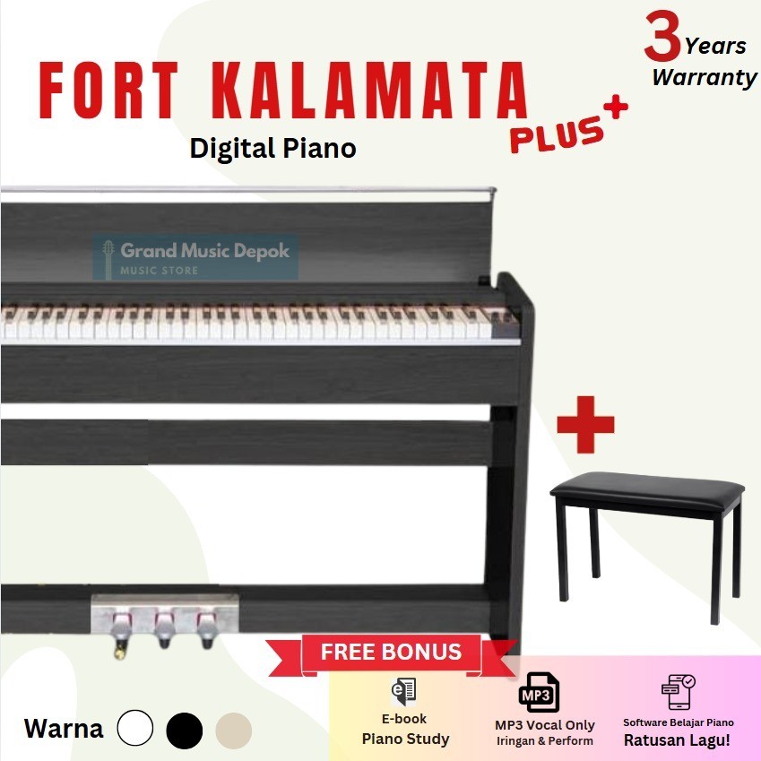 Fort Kalamata PLUS + Digital Piano Garansi Resmi / KalamataPLUS Kalamata+ (Upgrade)