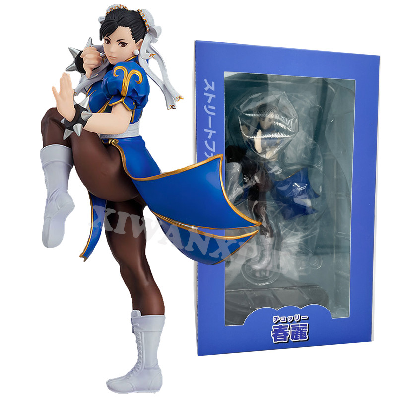 18Cm Street Fighter Chun Li Figur Perempuan Anime Seksi POP UP PARADE Chun Li Figur Aksi Pertempuran