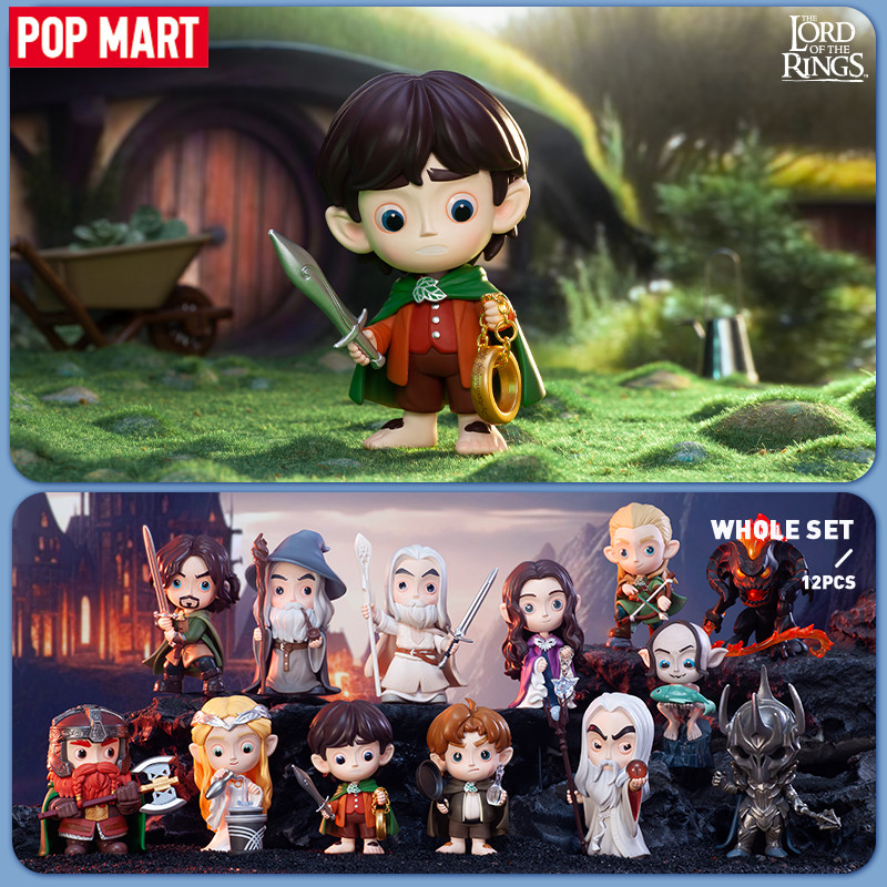 POP MART The Lord Of The Rings Seri Klasik Kotak Buta Boneka Kawaii Mainan Action Figure Koleksi Mod