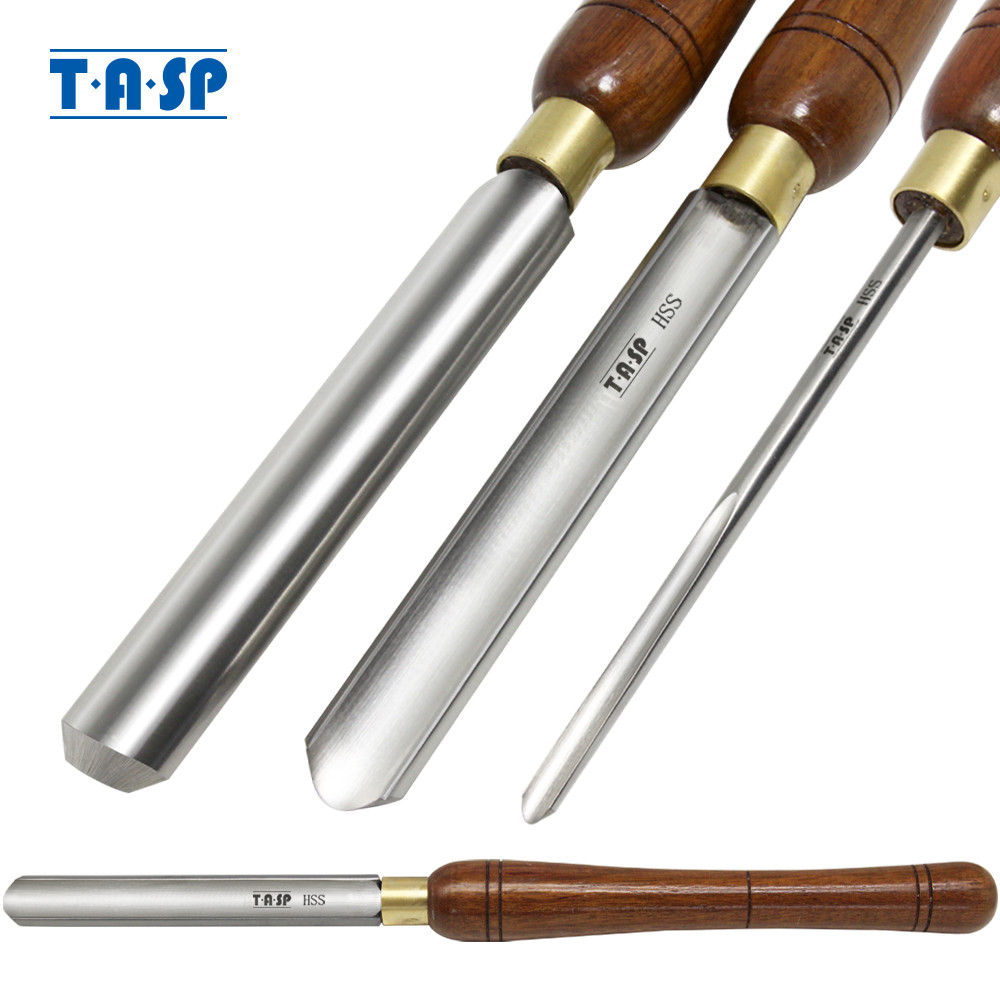 TASP HSS Roughing Spindle Gouge Alat Pembubut Kayu 25 & 22Mm Pahat Putar Kayu dengan Pegangan Kenari