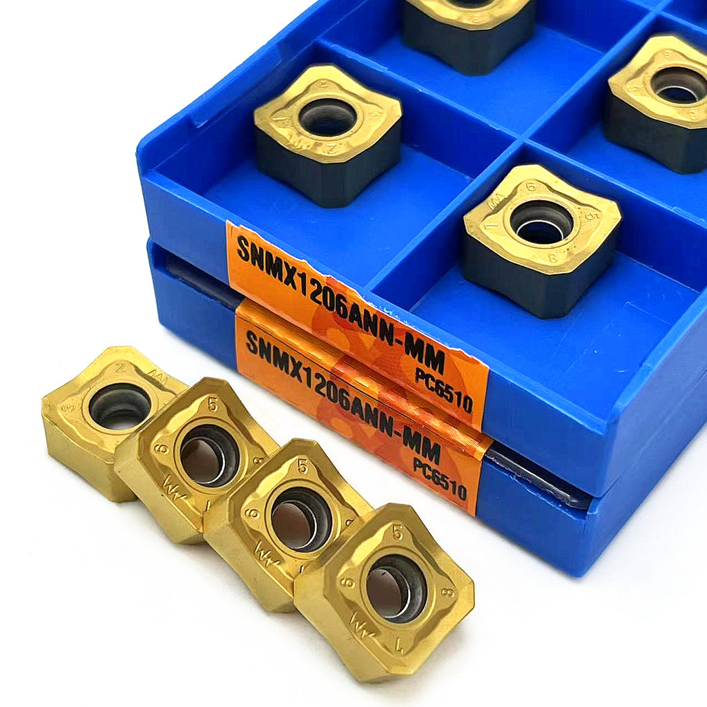 SNMX1206ANN MM PC6510 Alat Balik Eksternal Sisipan Karbida Alat Bubut Kualitas Tinggi Sisipan CNC Pe