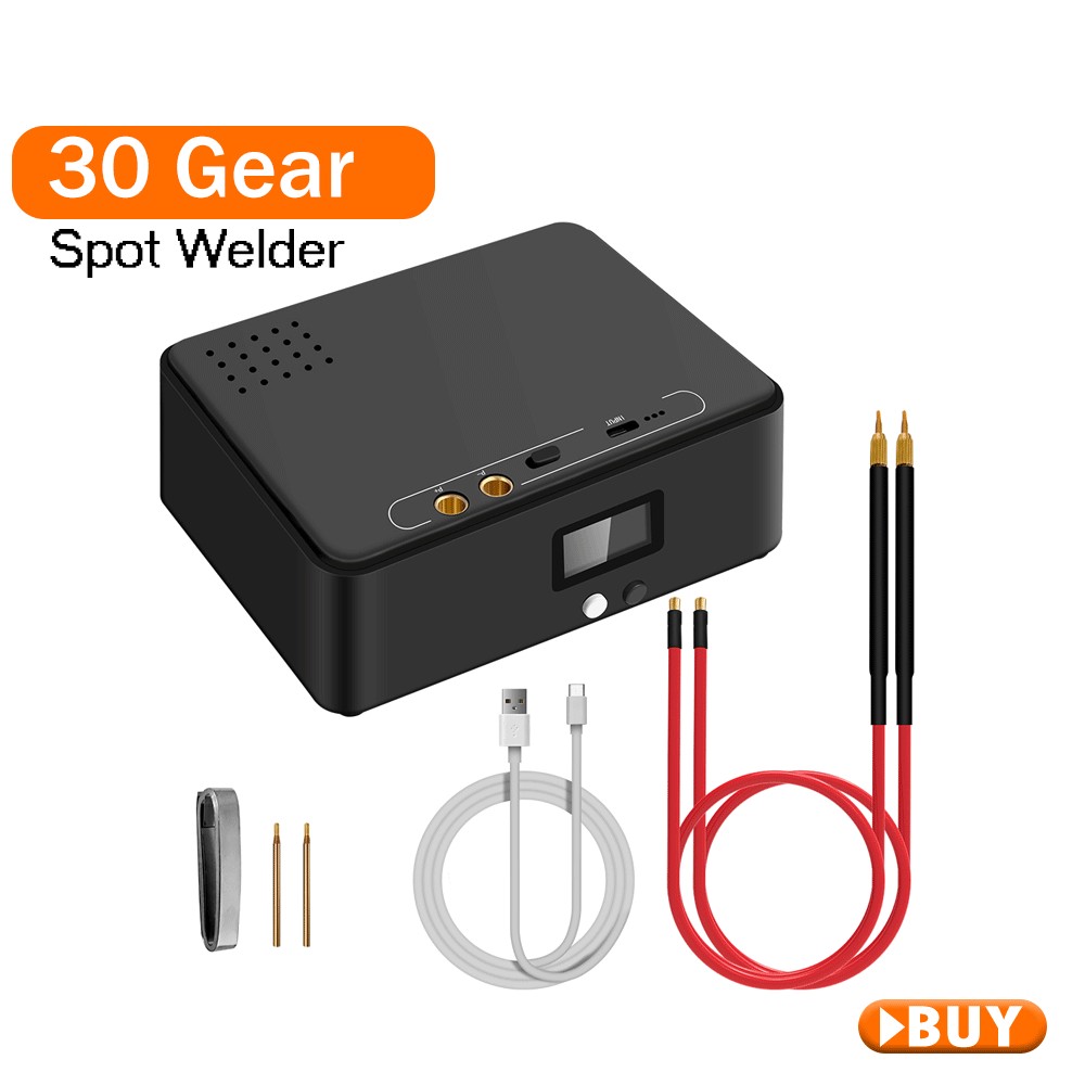 Docreate Layar LCD 11000mAh Tukang Las Titik Dapat Disesuaikan Peralatan Las Titik Las Portabel 0.3m