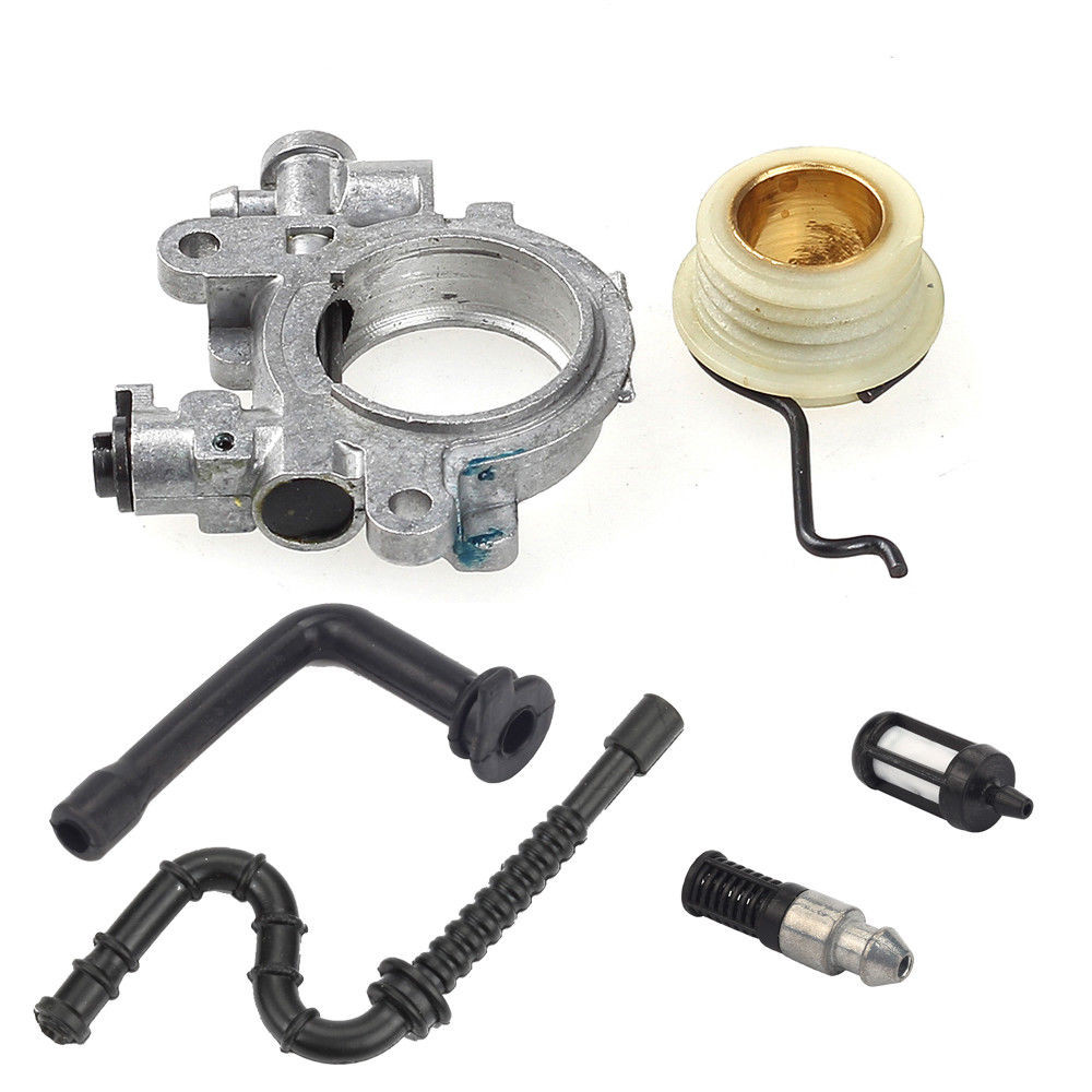 Set Aksesori Pompa Minyak Pegas Roda Gigi Cacing Kit Filter Bahan Bakar untuk Stihl 029 039 MS290 MS