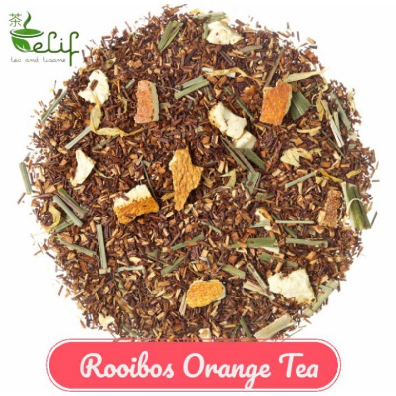 

ELIF TEA Rooibos Orange Tea : Rooibos, Orange, Lemongrass, Marigold petals [PREMIUM]