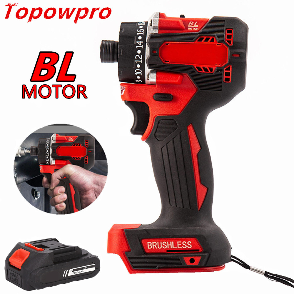Obeng Elektrik Mini Tanpa Sikat 1/4 "Bor Impact Driver 20 Torsi Alat Listrik Tanpa Kabel Isi Ulang u