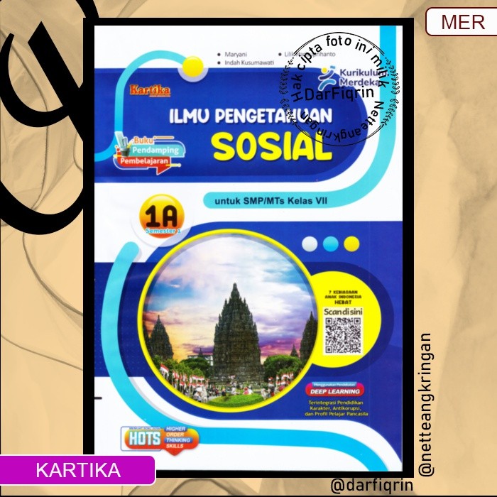 LKS IPS Kelas 7 8 9 Semester 1 SMP/MTs KURMER Kurikulum Merdeka-Kartika-HOTS-Maryani dkk (H008)