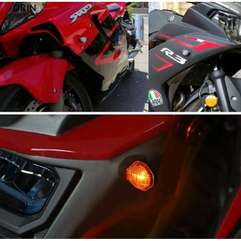 Lampu Sein Variasi Model Sen LED Cb150r/ vario150 Kecil semua motor