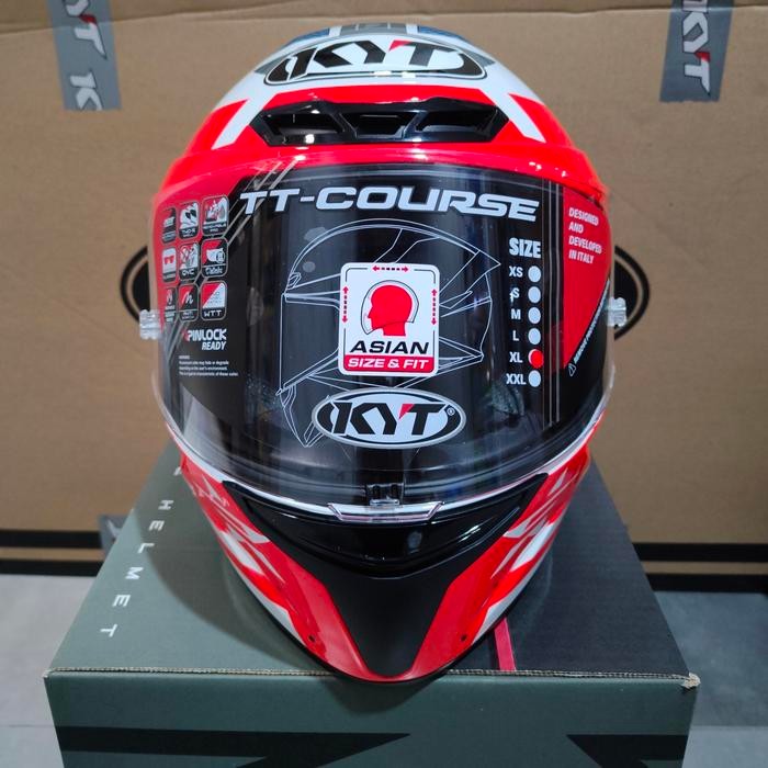 KYT TT COURSE FUSELAGE RED