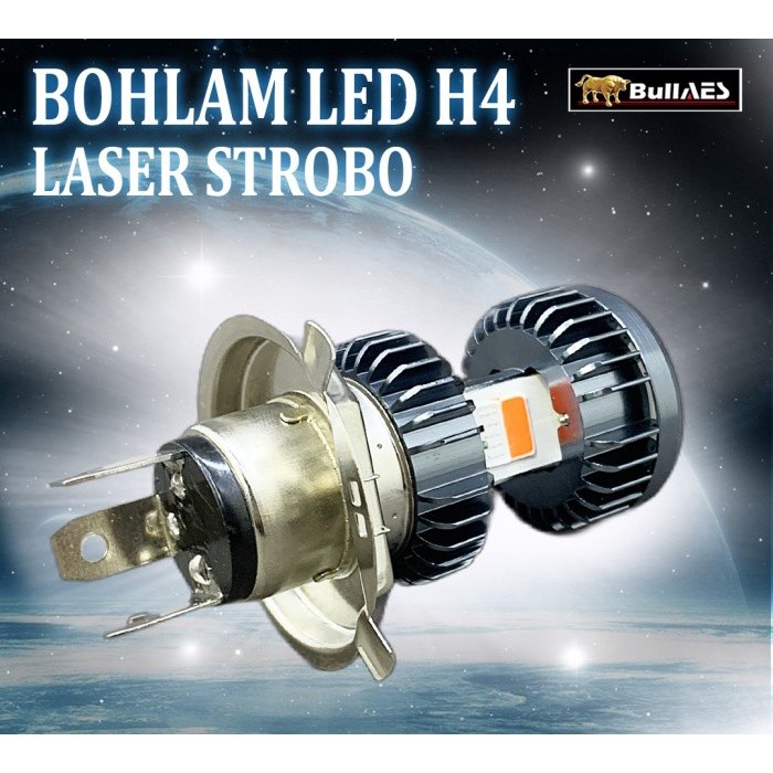 Lampu Led H4 Laser Hapag Strobo Led Hi Loo Beam