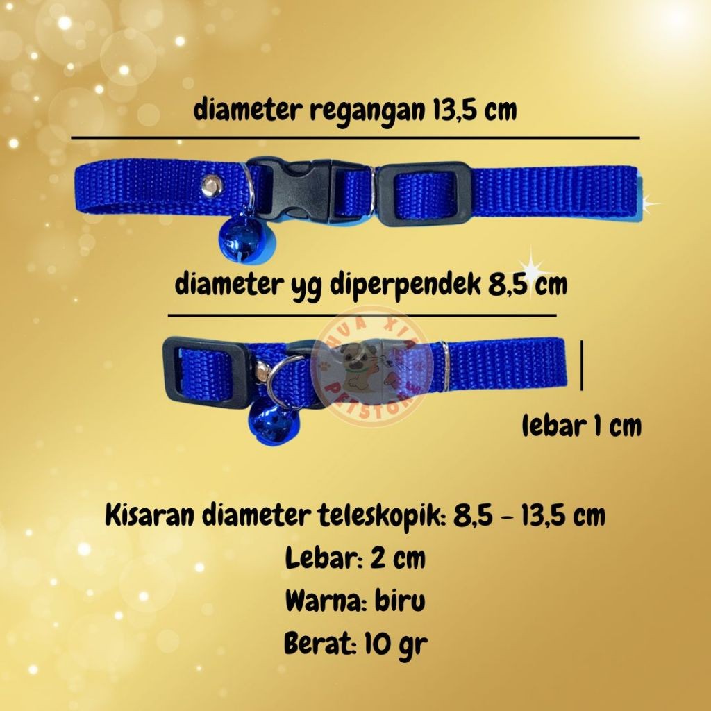 Fur Babies Kalung Kucing Anjing Lonceng Kerincing