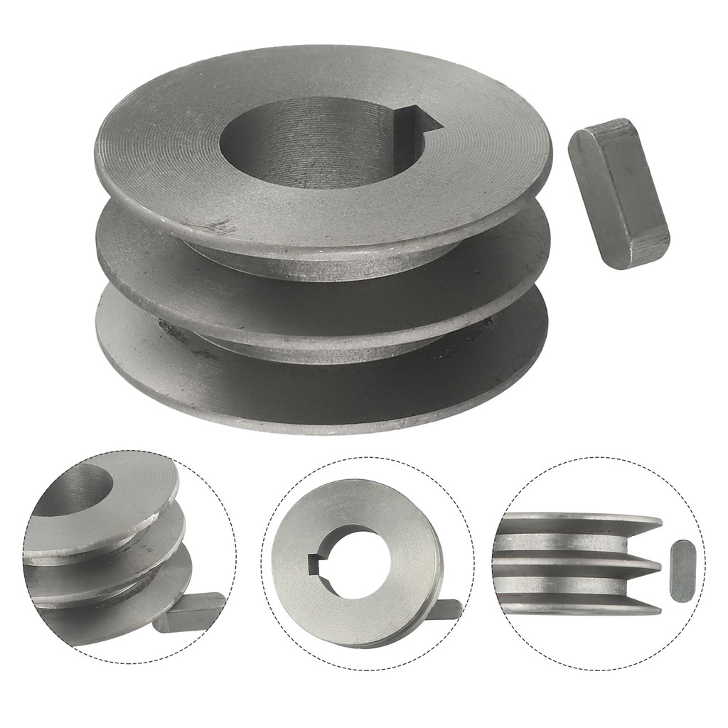 V-Belt Pulley A Type Double Slot Pulley Motor Cast Iron Dia Power Tool Accessory For Timing Belt Dou