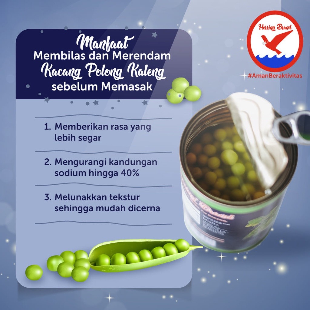 

Herring nd Medium Pack Canned Green Peas 400g - 12 pcs