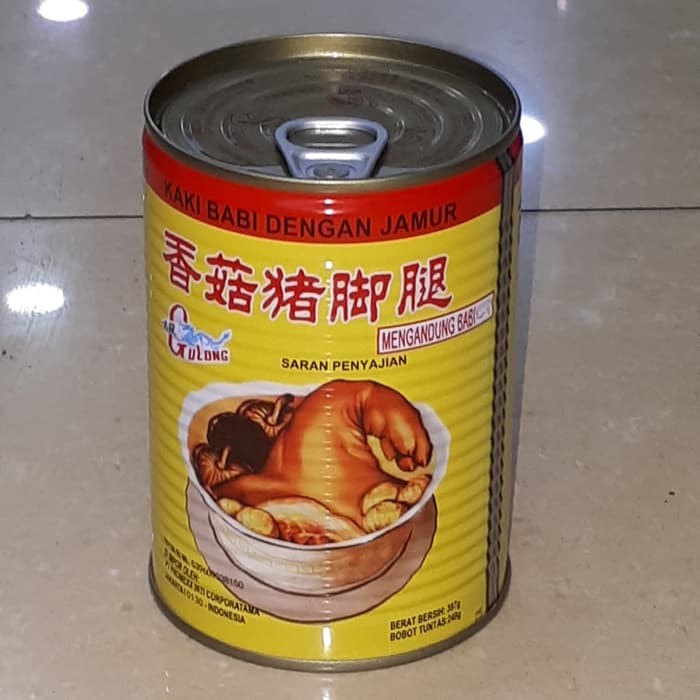 

Gulong Pork Leg With Mushroom / Kaki Babi Kaleng 397 Gr Buat Sangjit