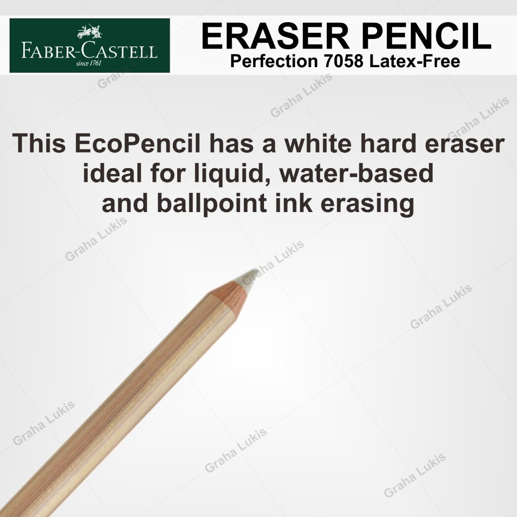 

Faber-Castell Eraser Pencil Perfection 7058 - Latex Free