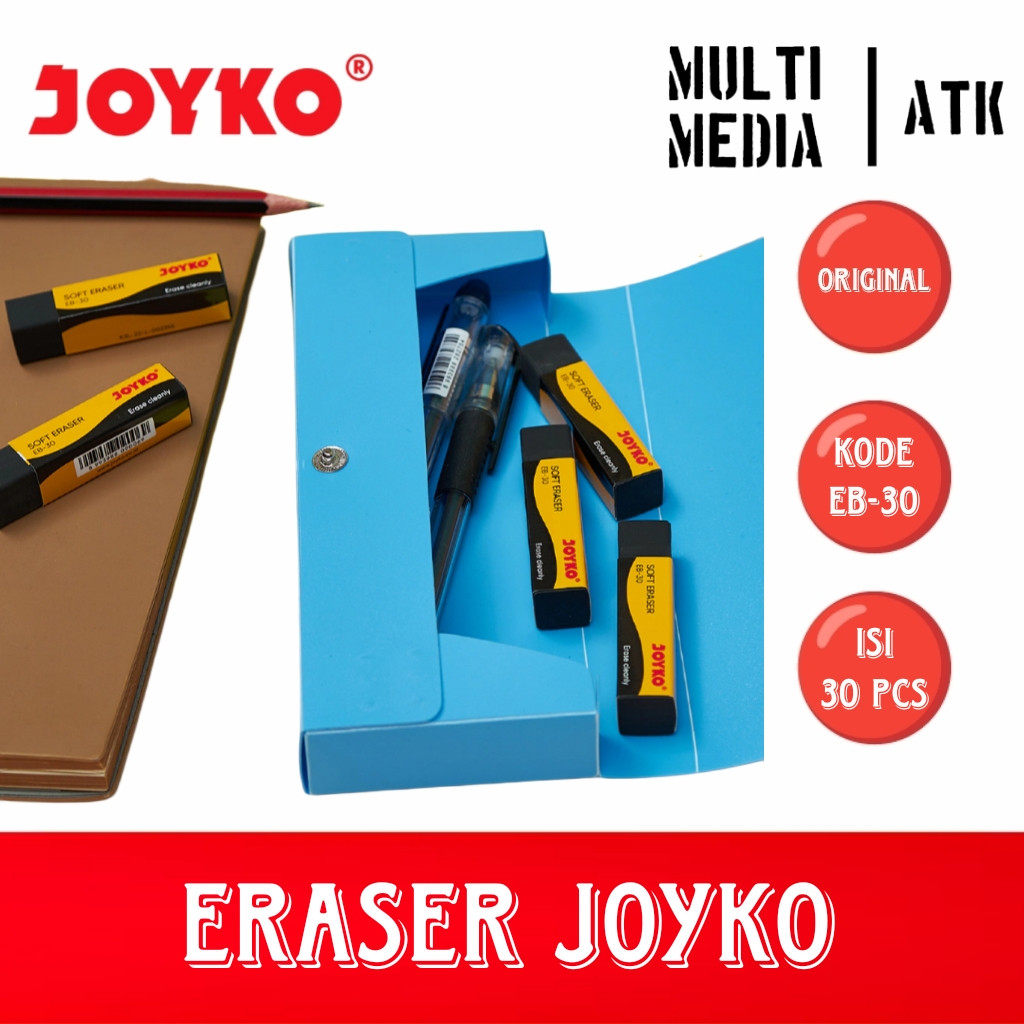 

STIP / ERASER / PENGHAPUS JOYKO ER-30W (ISI 30 PCS)
