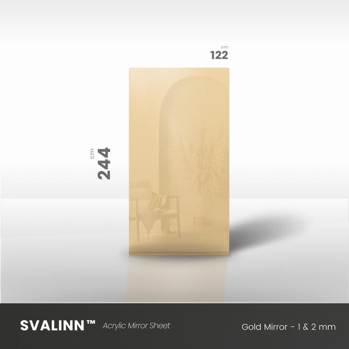 Svalinn - High Reflective Acrylic Mirror Sheet - Akrilik Lembaran Emas