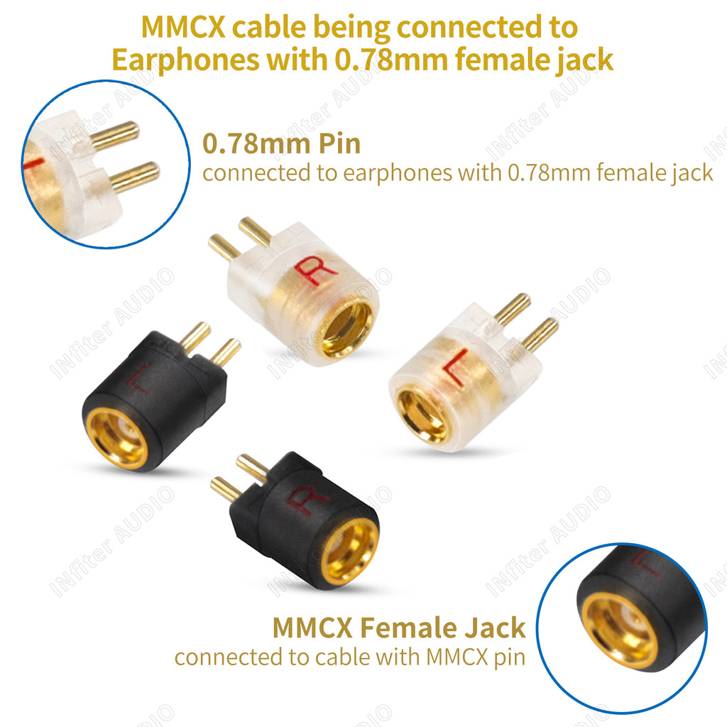 0.78 to mmcx super mini 0.78 adapter ultra short mmcx adapter mmcx to 0 78mm 2pin  adapter 0 78mm to