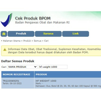 HF - PAKET 2 PCS Weight 1000 Suplemen Penggemuk Badan Mass Gainer 60 Kapsul