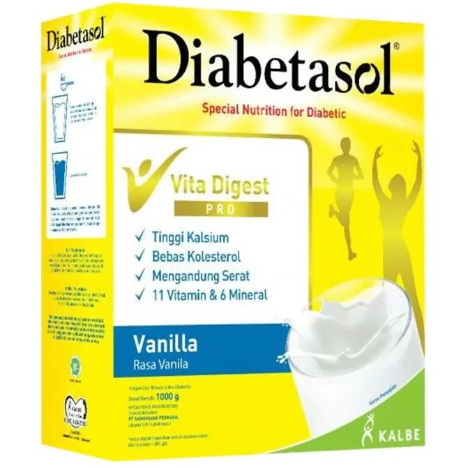 

DIABETASOL VANILA 950GR - RAJA SUSU
