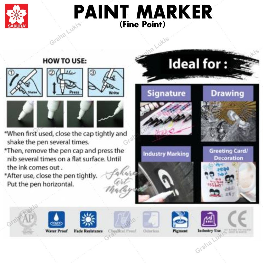 

Sakura Paint Marker - Fine Point