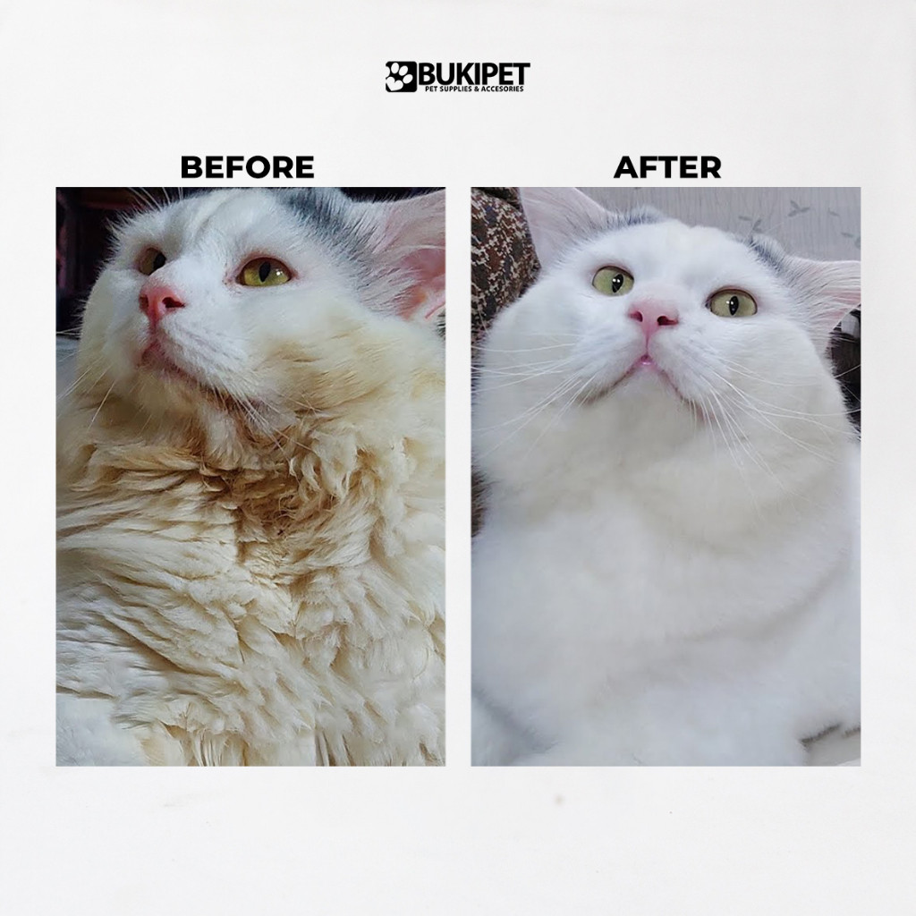 SHAMPOO KUCING ANTI RONTOK & MENCERAHKAN BULU - BUKIPET SHAMPOO PENUMBUH BULU