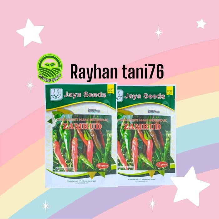 Benih Cabe Unggul Isi 2000 Biji Bibit Cabe Rawit Hijau Merunduk ZAMRUD 10 GRAM JAYA SEED Merah