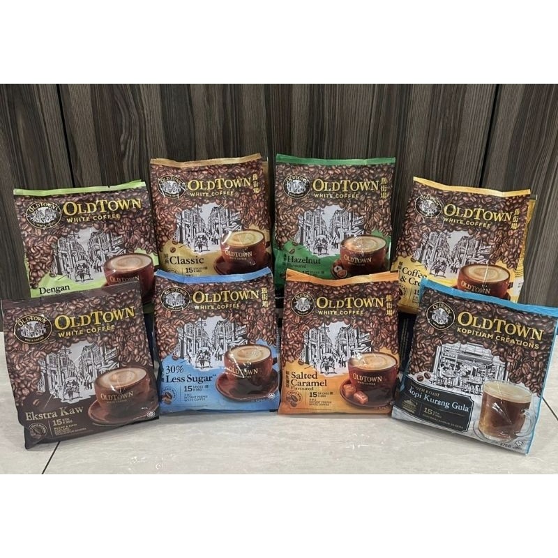 

Csp OLDTOWN / OLD TOWN WHITE COFFE ALL VARIAN HAZELNUT CANE SUGAR CREAMER CLASSIC SALTED LESS SUGAR