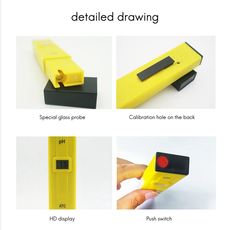 Acidity Meter, PH Meter, Portable Water Quality Detection Pen, Automatic Calibration Of Aquarium Poo