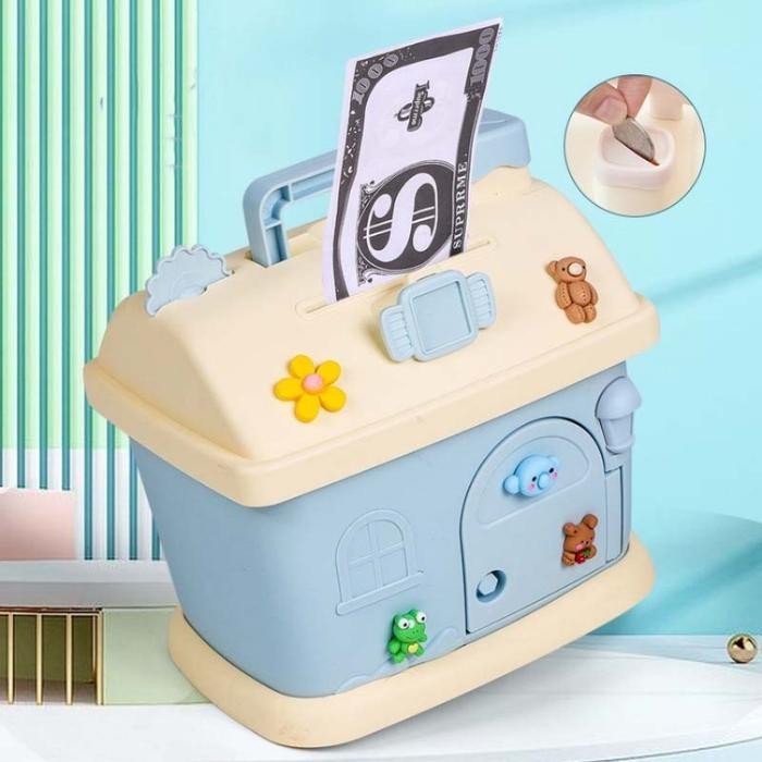 CodCelengan Koin Desain Kawaii Lucu Untuk Anak Perempuan Mainan Anak Celengan Atm Bank Brankas