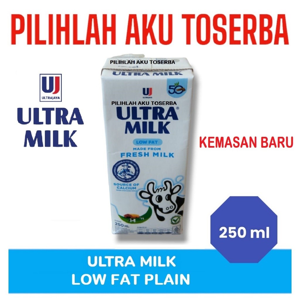 

SUSU ULTRA LOW FAT PLAIN 250 ML - (HARGA 1 DUS ISI 24 PCS)