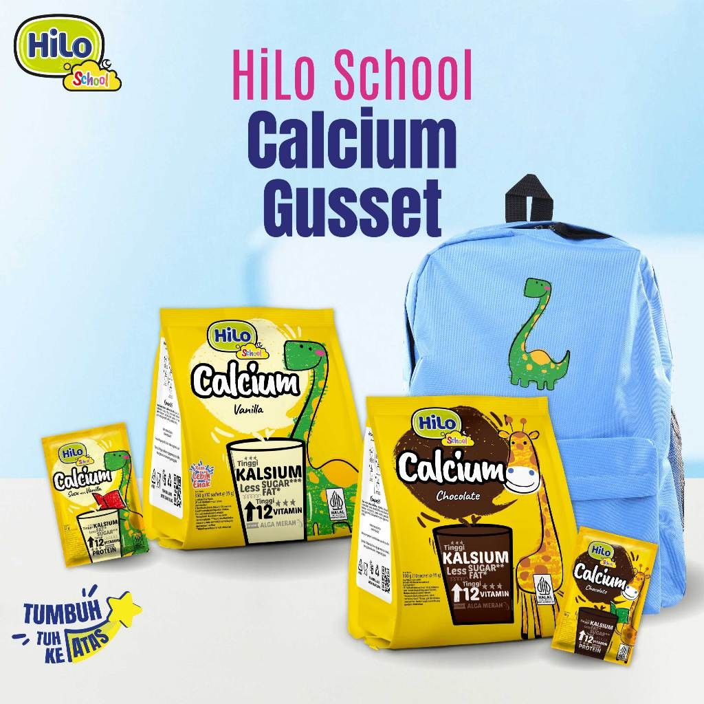 

Triple Pack - HiLo School Gusset Vanilla 10 Sachet - Susu Tinggi Kalsium Lebih Rendah Lemak