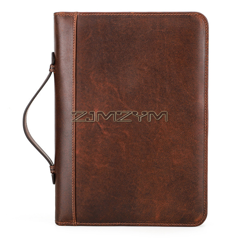 

Bible Cover For Men, Zippered, A5 Notebook Cover, Leather Bible Book Protective Case Planner Cover