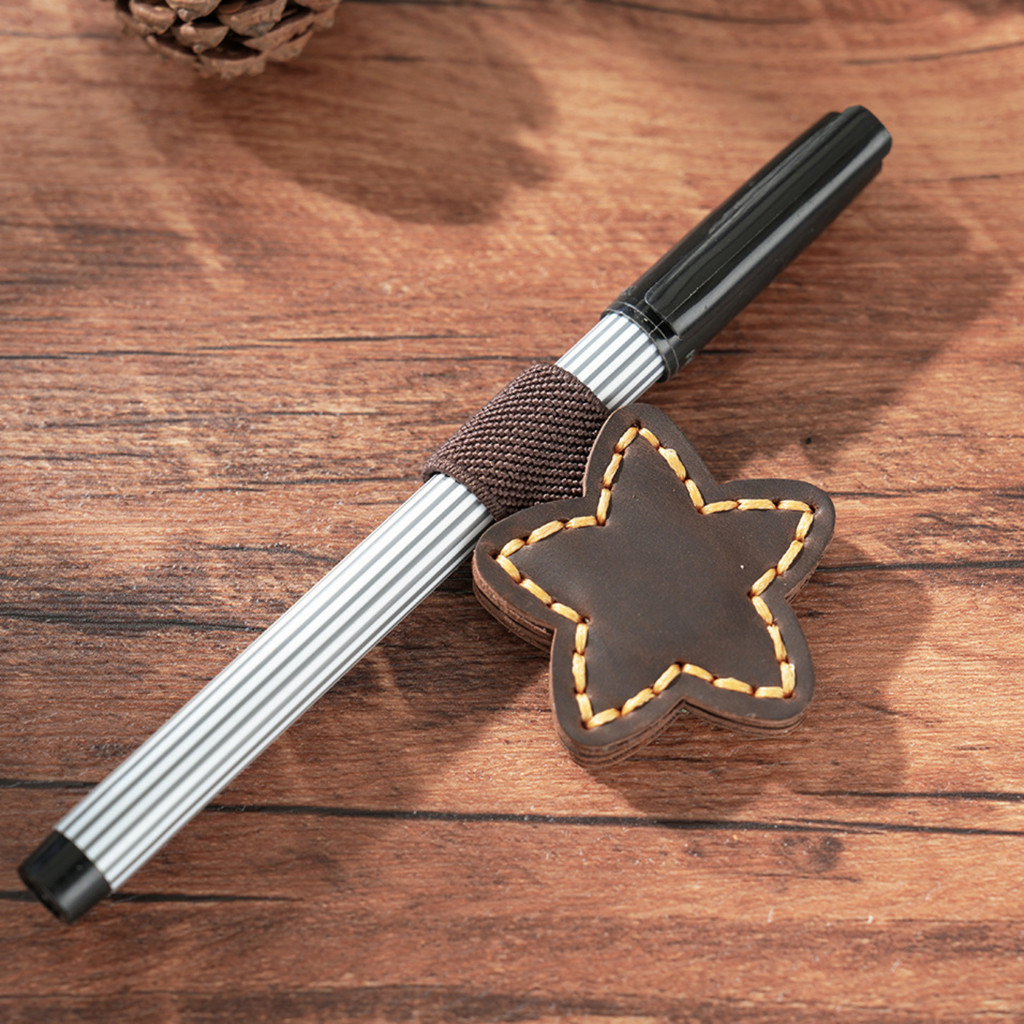 

Genuine Leather Magnetic Bookmark Clip Multifunctional Book Markers Holder Accessory Double-Sided