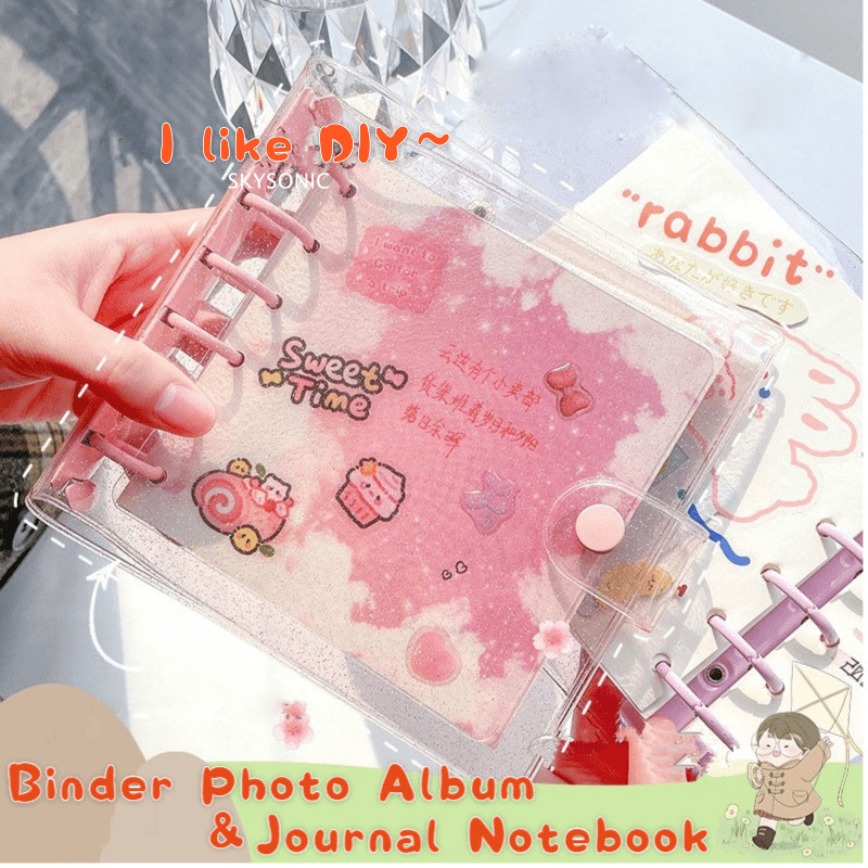 

Skysonic Square Binder Collect Book Diy Sleeves & Notebook Refill Papers Idol Goo Card Journal