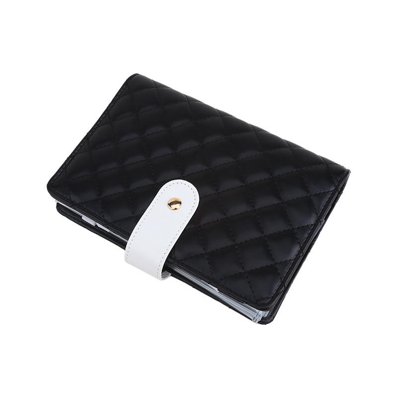 

Fashion Color Cover A6 Bread Macaron Pu Loose Leaf Handbook Creative Cash Budget Planning Notebook