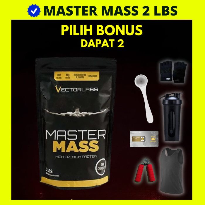 Vectorlabs Master Mass Gainer 2 lbs 900 gram Susu Protein Gym Bulking Master Mass Mastermass