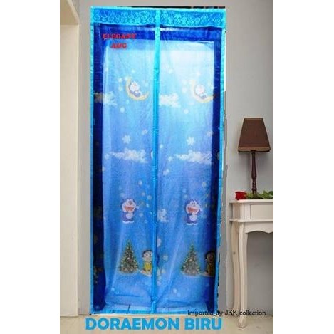 Tirai Magnet Pintu Anti Nyamuk Motif Doraemon