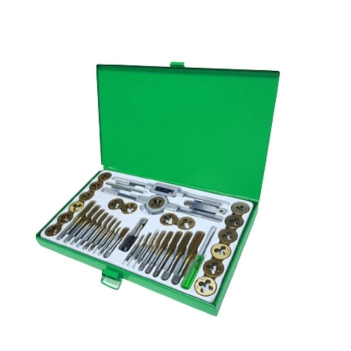 READY TEKIRO Hand Tap And Dies Set 40 Pcs - Tap & Snai - Alat Ulir dan Snai