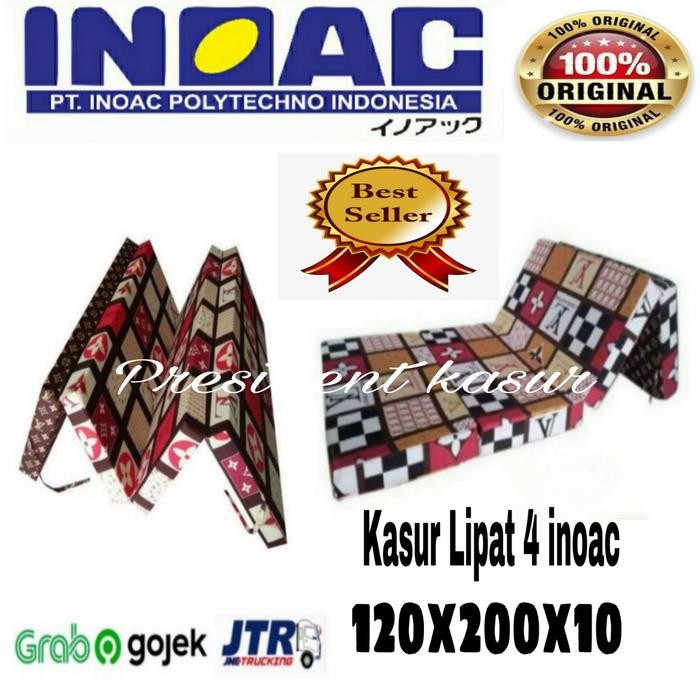 Kasur lipat inoac ukuran 120x200x10 gjah