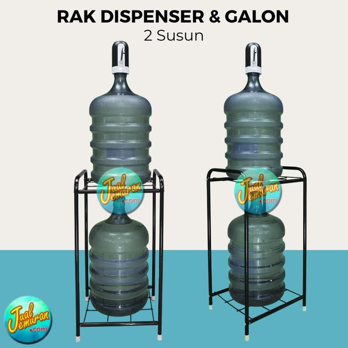 New` TERPASANG Rak Dispenser & Galon Air Minum 2 Susun Besi 2 Tingkat