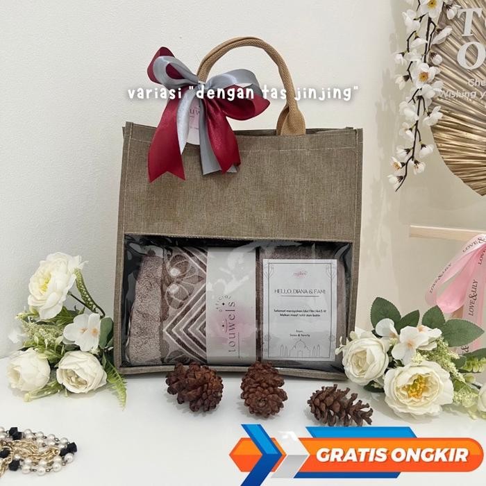 Hampers Handuk Couple / Hampers gift Hadiah Handuk Couple / Hadiah Kado Pernikahan / Seserahan