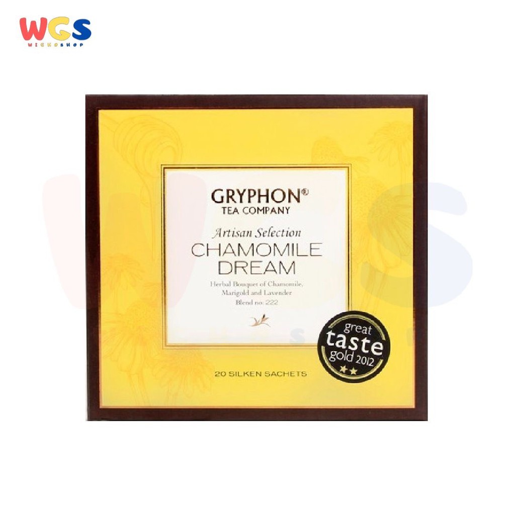 

READYY! Gryphon Tea Bag Chamomile Dream Herbal Bouquet of Chamomile 1 Silken Sachet