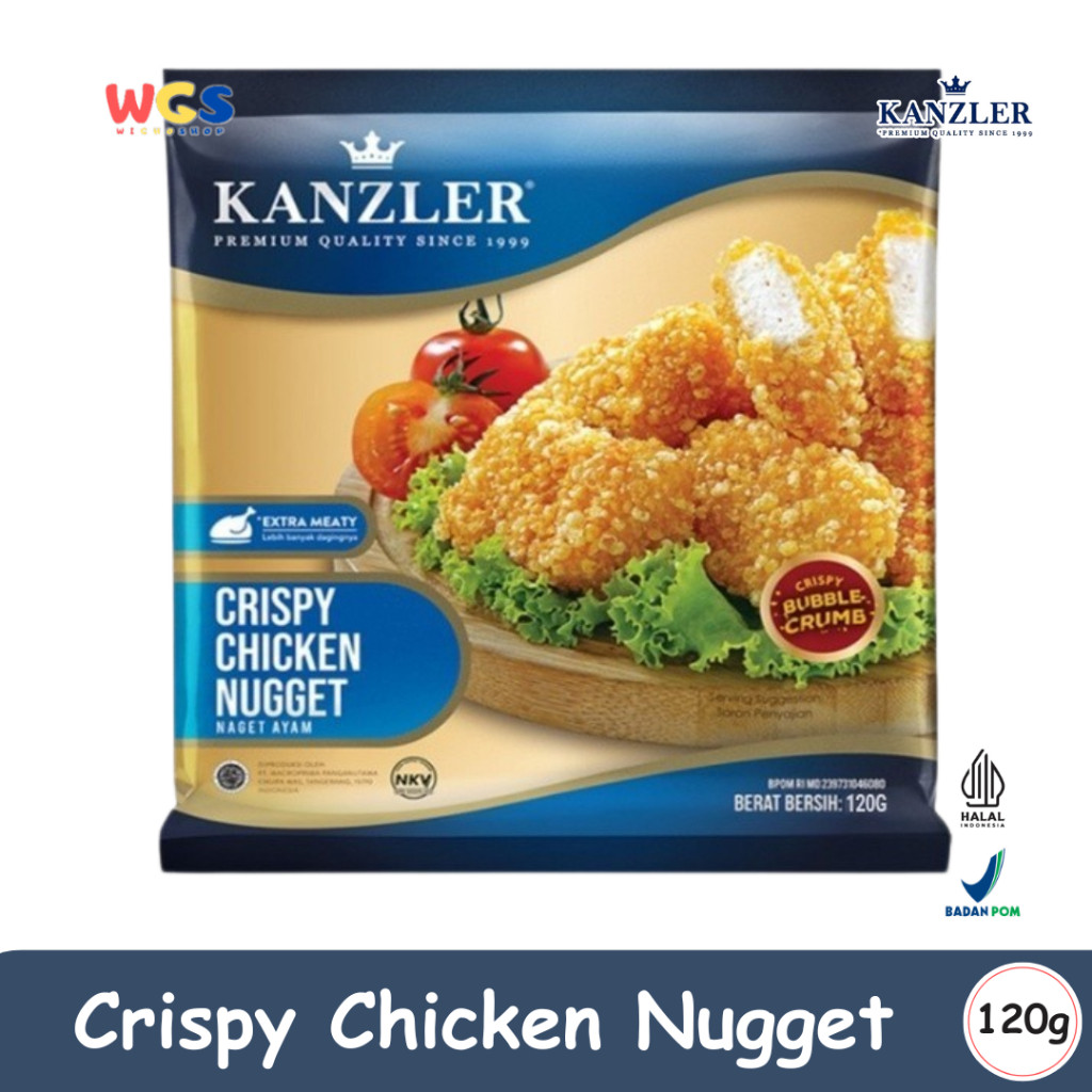 

READYY! KANZLER Crispy Chicken Nugget 120g Nugget Ayam Extra Meaty dengan Bubble Crumb Renyah